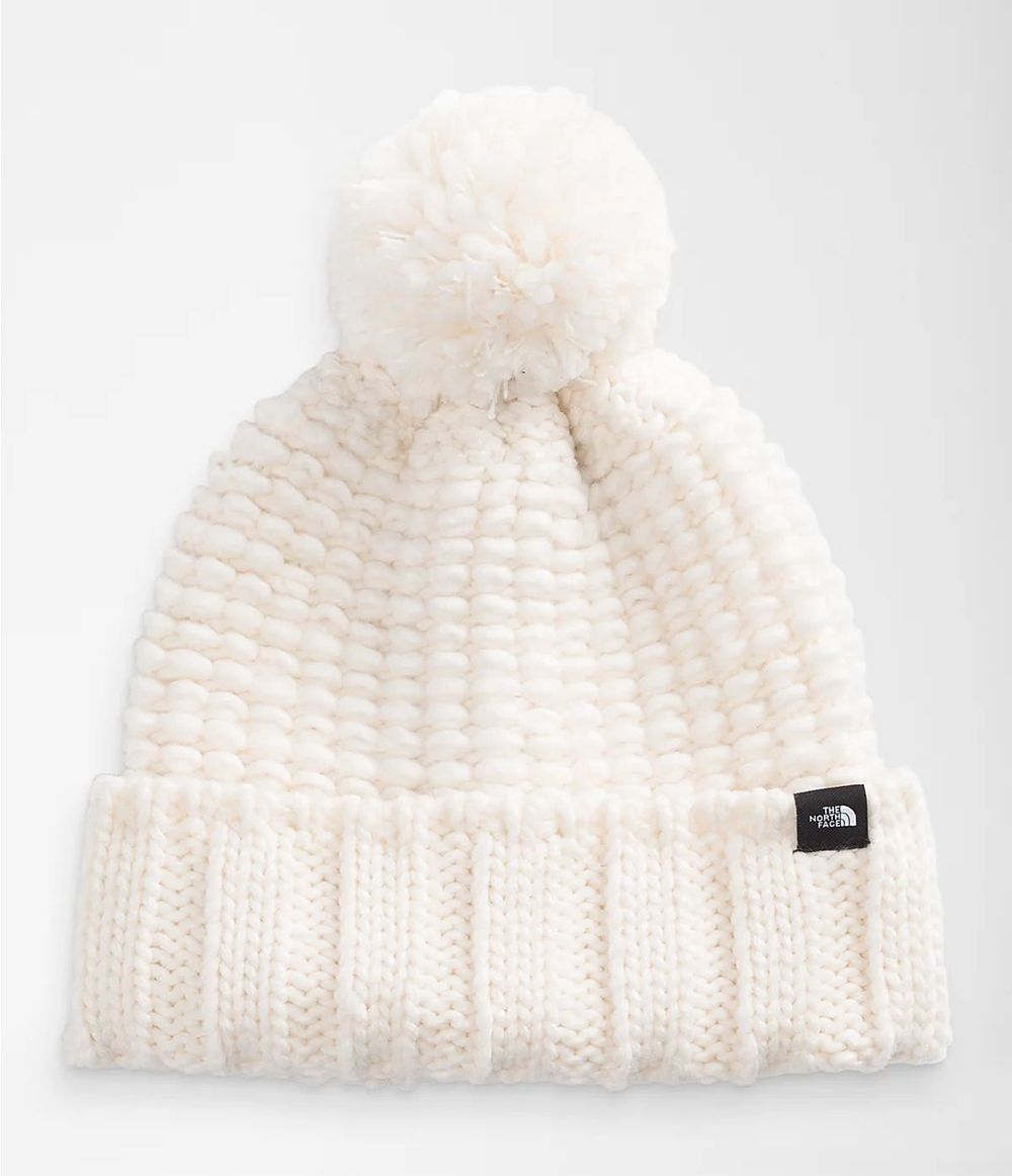 The North Face Cozy Chunky Beanies Damen - Weiß CH-903LXDT